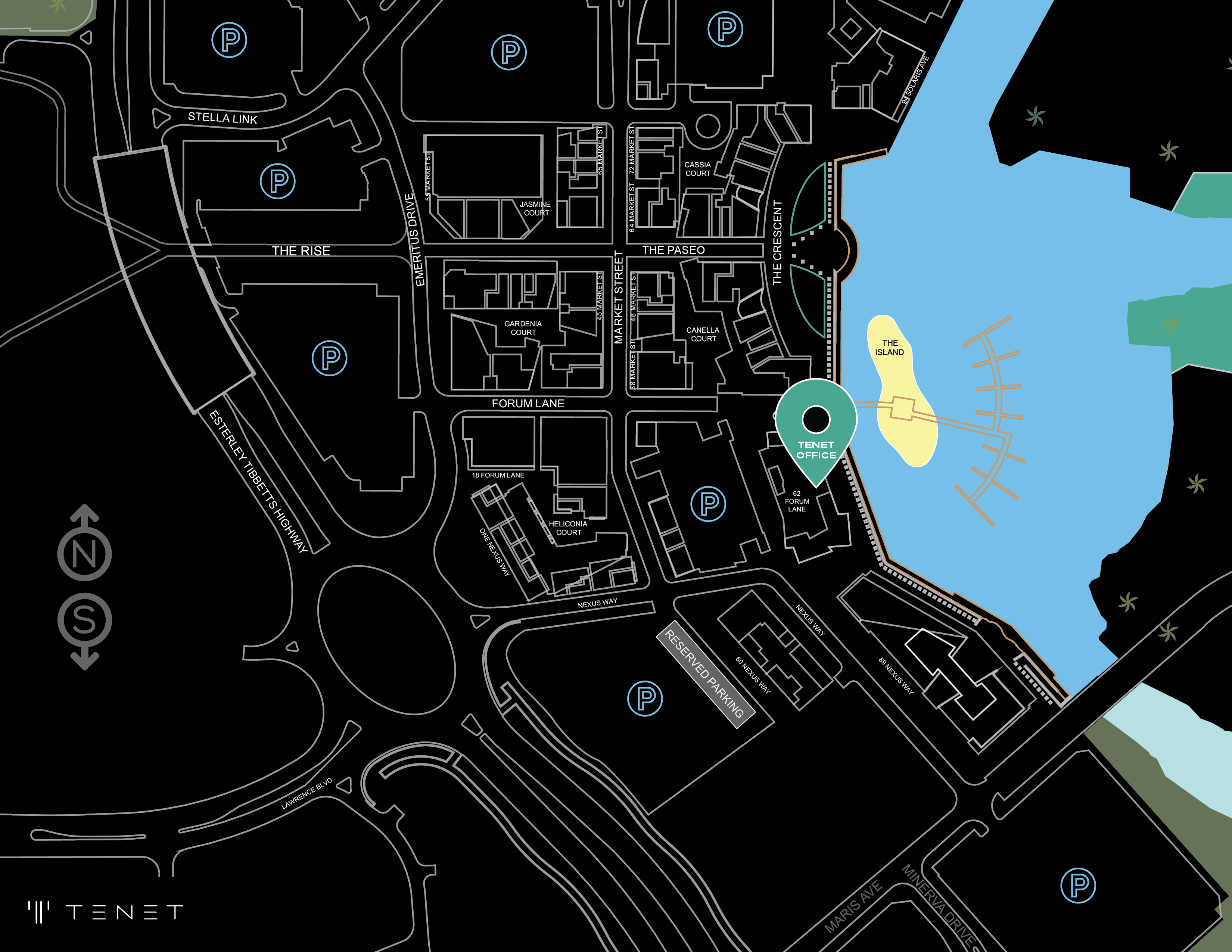 Tenet Office Map